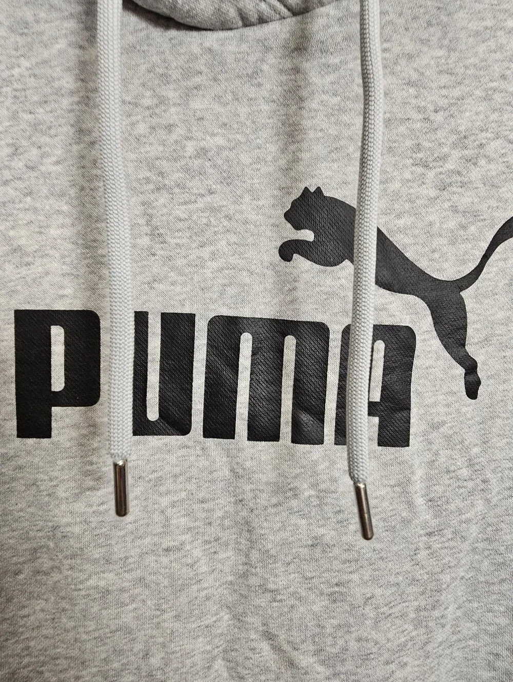 Big Boys kids Gray Grey Puma hoodie Hooded Pullover sweatshirt size XL youth